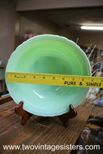Load image into Gallery viewer, Jadeite Floral Kitchen Bowl 9 Inch
