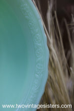 Load image into Gallery viewer, Jadeite Floral Kitchen Bowl 9 Inch