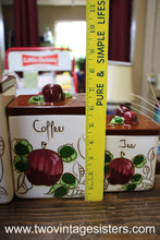 Load image into Gallery viewer, Adah Art Dallas Ceramic Apples Cannister Set #523 - Unique Collectible