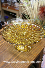 Load image into Gallery viewer, Anchor Hocking Amber Glass Fairfield Pedastal Cake Stand
