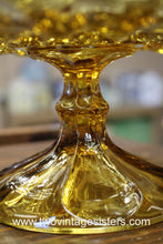 Load image into Gallery viewer, Anchor Hocking Amber Glass Fairfield Pedastal Cake Stand
