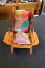 Load image into Gallery viewer, Antique Sewing Rocking Chair Caddy Pin Cushion Thread Holder