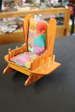 Load image into Gallery viewer, Antique Sewing Rocking Chair Caddy Pin Cushion Thread Holder