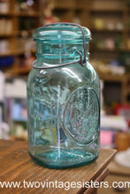 Load image into Gallery viewer, Ball Aqua Blue Ideal Bicentennial Wire Closure Mason Jar
