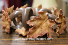 Load image into Gallery viewer, Ceramic Autumn Leaf Ring Napkin Ring Holder