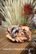 Load image into Gallery viewer, Ceramic Autumn Leaf Ring Napkin Ring Holder