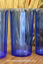 Load image into Gallery viewer, Four Cobalt Blue Depression Glass Juice Cups
