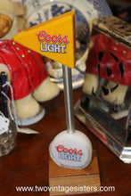 Load image into Gallery viewer, Coors Light Acrylic Golf Ball Flag Beer Tap

