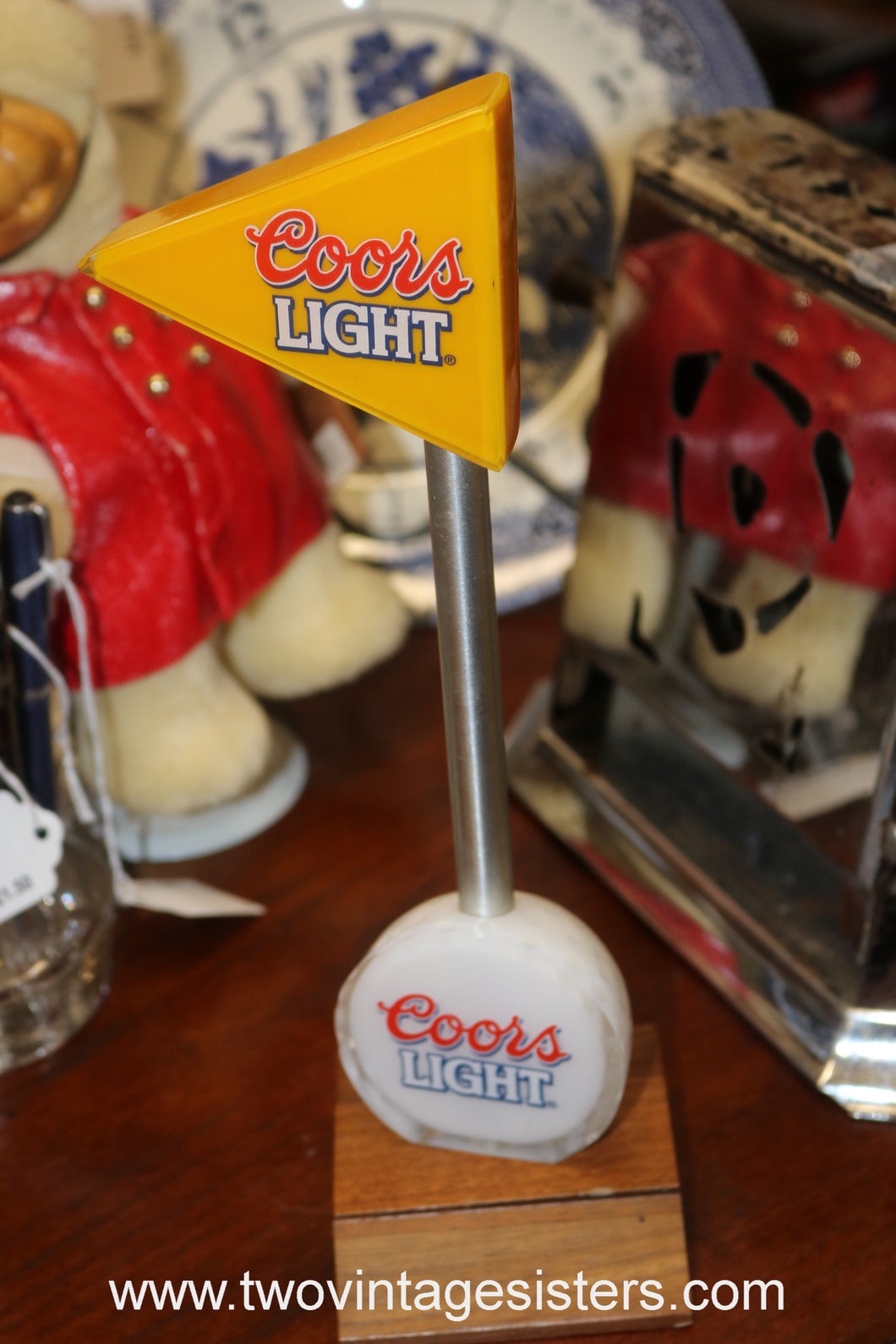 Coors Light Acrylic Golf Ball Flag Beer Tap