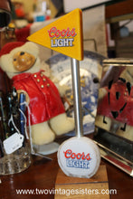 Load image into Gallery viewer, Coors Light Acrylic Golf Ball Flag Beer Tap

