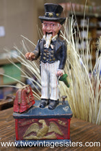 Load image into Gallery viewer, Design Toscano Uncle Sam Cast Iron Mechanical Bank