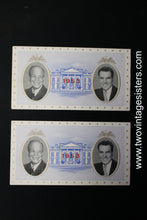 Load image into Gallery viewer, 2 Eisenhower/Nixon Inauguration Tickets January 20 1953