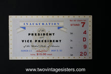 Load image into Gallery viewer, 2 Eisenhower/Nixon Inauguration Tickets January 20 1953