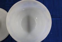 Load image into Gallery viewer, Federal Milk Glass Blue Daisy Covered Casserole Dish With Lid