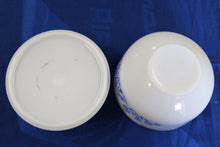 Load image into Gallery viewer, Federal Milk Glass Blue Daisy Covered Casserole Dish With Lid