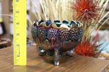 Load image into Gallery viewer, Vintage Classic Pattern Fenton's Flowers Iridescent Orange Tree Rose Glass Bowl