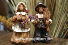 Load image into Gallery viewer, GANZ Resin Fall Autumn Harvest Pilgrim Pair
