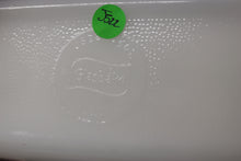 Load image into Gallery viewer, Glasbake J522 White Glass 1 1/2 Quart Loaf Pan Blue Clover Design