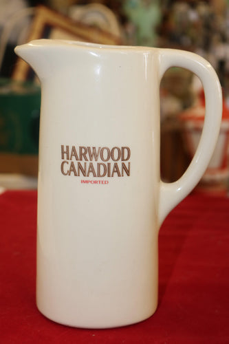 Vintage Harwood Canadian Whisky Ceramic Pitcher