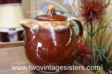 Load image into Gallery viewer, Hull Oven Proof USA Teapot Brown Drip Crestone Dinnerware Mid Century Modern Tea