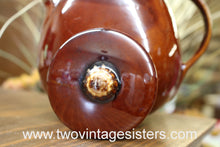 Load image into Gallery viewer, Hull Oven Proof USA Teapot Brown Drip Crestone Dinnerware Mid Century Modern Tea