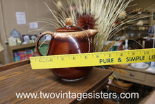 Load image into Gallery viewer, Hull Oven Proof USA Teapot Brown Drip Crestone Dinnerware Mid Century Modern Tea