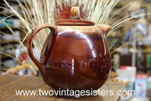 Load image into Gallery viewer, Hull Oven Proof USA Teapot Brown Drip Crestone Dinnerware Mid Century Modern Tea