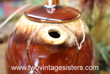 Load image into Gallery viewer, Hull Oven Proof USA Teapot Brown Drip Crestone Dinnerware Mid Century Modern Tea