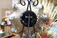 Load image into Gallery viewer, Northwood Carnival Glass Amethyst Strawberry Bowl with Basket Weave Back