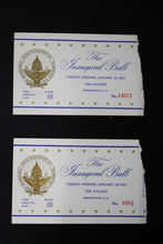 Load image into Gallery viewer, 2 Eisenhower/Nixon Inaugural Ball Tickets January 20 1953
