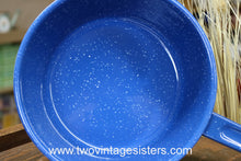 Load image into Gallery viewer, GSI Blue White Enamelware 2QT Graniteware Sauce Pan
