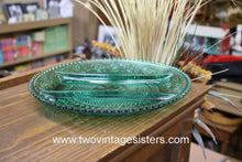 Load image into Gallery viewer, Indiana Glass Tiara Spruce Green Relish Plate
