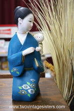 Load image into Gallery viewer, Japanese Hakata Doll Collectible Mother Holding Child