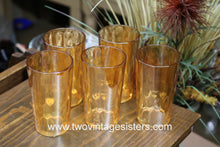 Load image into Gallery viewer, Jeannette Hex Optic Iridescent Marigold Juice Cups