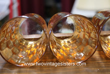 Load image into Gallery viewer, Jeannette Hex Optic Iridescent Marigold Juice Cups