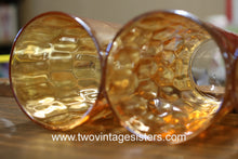 Load image into Gallery viewer, Jeannette Hex Optic Iridescent Marigold Juice Cups