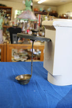 Load image into Gallery viewer, Vintage Knight Fountain Co. Ice Cream Syrup Container Jar Ladel