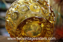 Load image into Gallery viewer, L.E Smith Moon and Star Glass Vintage Amber Basket