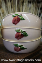 Load image into Gallery viewer, Los Angeles Potteries  Apples Ceramic Salad Bowl Set - Vintage Collectible
