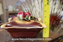 Load image into Gallery viewer, Maurice California Pottery Apple Covered Candy Dish M192