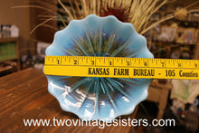 Load image into Gallery viewer, Northwood Beaded Panel Aqua Blue Opalescent Glass Compote