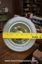 Load image into Gallery viewer, Northwood Jewel Flower Canary Uranium Vaseline Glass Butter Dish