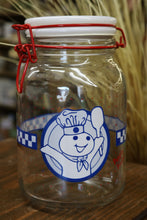 Load image into Gallery viewer, Pillsbury Dough Boy Anchor Hocking Glass Canister Poppin Fresh
