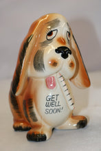 Load image into Gallery viewer, 1966 RUBENS JAPAN GET WELL SOON BASSET HOUND DOG FLOWER PLANTER