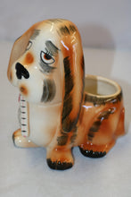 Load image into Gallery viewer, 1966 RUBENS JAPAN GET WELL SOON BASSET HOUND DOG FLOWER PLANTER