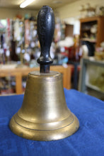 Load image into Gallery viewer, Vintage 1900’ Brass Bronze School Town Criers Dinner Bell