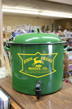 Load image into Gallery viewer, John Deere Enamel Ware Pot Beverage Dispenser 4 Gallon Enamelware Pot With Bever
