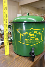 Load image into Gallery viewer, John Deere Enamel Ware Pot Beverage Dispenser 4 Gallon Enamelware Pot With Bever

