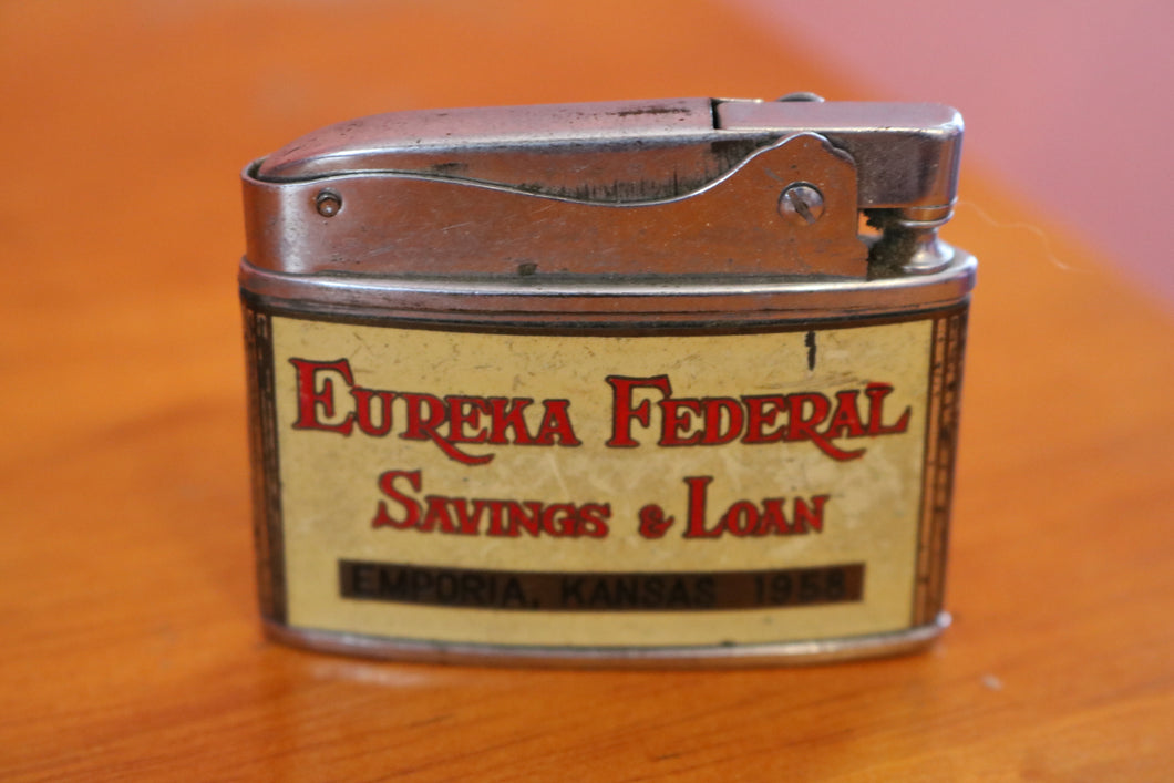 Little Billboard Lighter Eureka Federal Savings & Loan Emporia Ks
