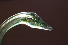 Load image into Gallery viewer, 1970s Sooner Glass Green Swan Bowl with Ruffled Rim